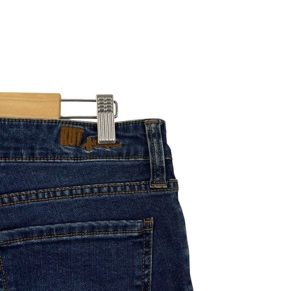 Kut From The Kloth 12 Jeans Raw Hem Skinny Stretch Distressed Blue Womens - Picture 12 of 12